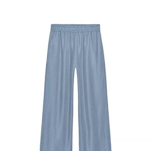 Zara Light Blue Wide Leg Pants